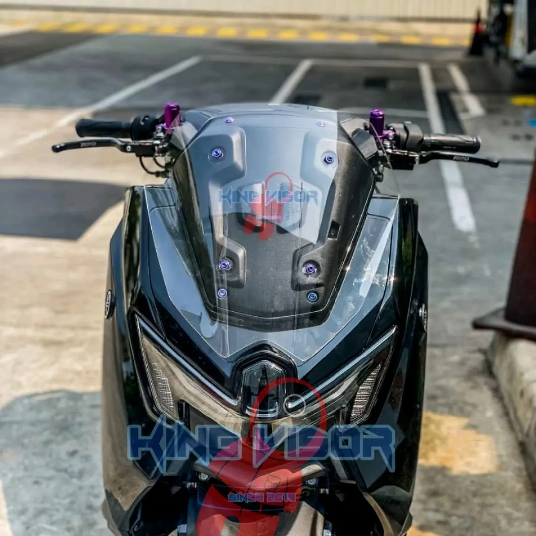 Visor Nmax Turbo Neo Standar Pendek Windshield Nmax New Turbo Neo Standar Pendek Visor Nmax 2024 windshield Nmax Gen 3 Visor terbaru Motorcycle Baut Karet