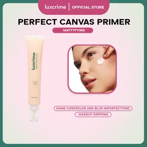 Luxcrime Perfect Canvas - Mattifying Poreless Primer - Mengecilkan Pori & Kontrol Minyak - Makeup Lebih Nempel dan Awet Seharian