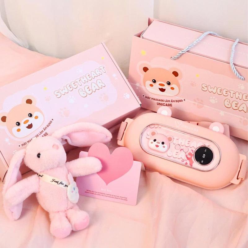 Máy Massage Unicare cao cấp giúp làm ấm bụng, Đai chườm nóng bụng hỗ trợ cho phụ nữ đến kì, Bảo hành 3-6 tháng Women