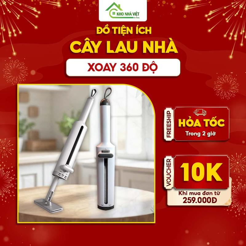 Cây Lau Nhà Mini Cây Lau Tự Vắt Mini Đa Năng Kèm 2 Bông Lau Cây Lau Bàn Bếp Cầm Tay Nhỏ Gọn Tiện Lợi Có Gạt Nước Thông Minh