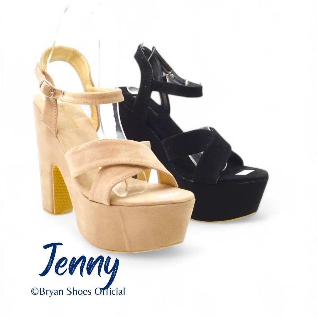 Bryan Jenny Platform Sandal High Heels Wanita tali 12cm Silang Hak tinggi tahu Shoes Hitam Putih sepatu cewek retro chunky Black hils Sendal Perempuan buat wisuda graduation wedges antiselip moca ootd pesta gemes cewe Antislip Fashion Show Catwalk Wedding Bryan Jenny Platform Sandal High Heels Wanita tali 12cm Silang Hak tinggi tahu Shoes Hitam Putih sepatu cewek retro chunky Black hils Sendal Perempuan buat wisuda graduation wedges antiselip moca ootd pesta gemes cewe Antislip Fashion Show Catwalk Wedding