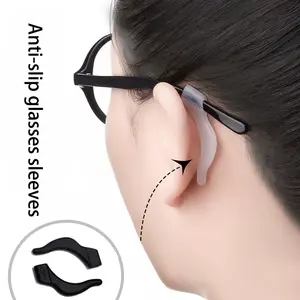 Kait Kacamata Silikon Anti Selip – Penyangga Telinga Anak, Pengait Kacamata Anti Jatuh, Pelindung Tangkai Kacamata, Penahan Stabil untuk Anak-anak
