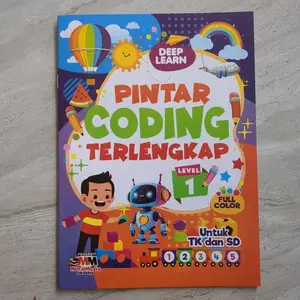Deep Learn Buku Pintar Coding Terlengkap untuk TK dan SD Level 1 2 3 4 Anak Belajar Coding Mendalam dan Menyenangkan - Books - Level 1