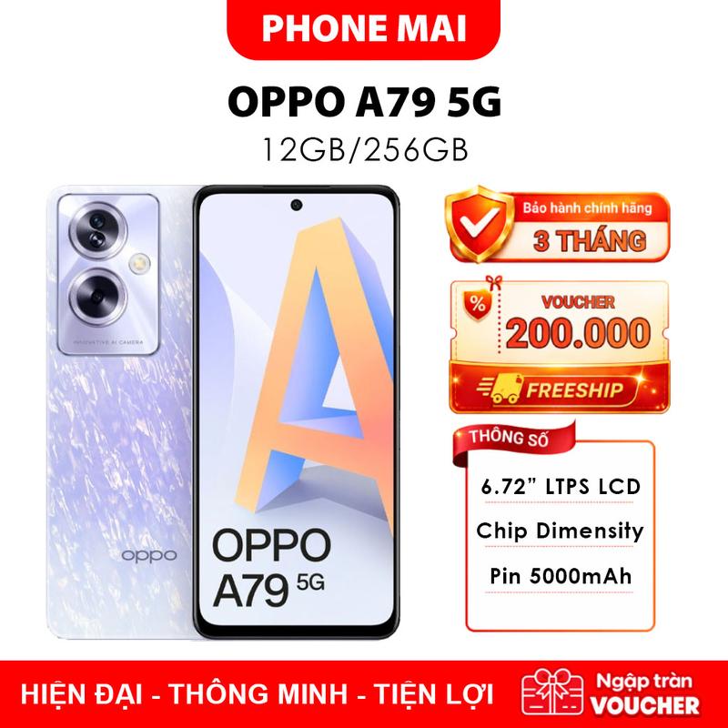 2nd hand/ OPPO A79 5G 2nd Hand RAM 12GB/256GB Màn Hình 6.72" Full HD+ 90Hz Chip…