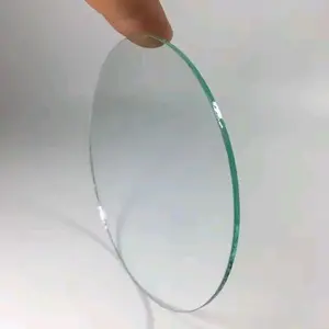 Kaca polos Bening Bulat diameter 9Cm Tebal 2mm