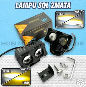 LED LASER SQL 2 MATA LAMPU LED BODY BESI / LAMPU TEMBAK LASER PLUG AND PLAY MOBIL MOTOR 2 MODE DEKAT JAUH HIGH / LOW WATER PROOF LAMPU LED LASER 2 MATA QUALITY MOSCOW LAMPU SQL LAMPU DEPAN MOTOR PNP MOBIL MOTOR JUPITER SATRIA FUU MIO BEAT VARIO NMAX FINO