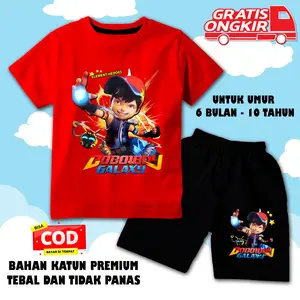 hasuto-setelan anak laki laki / setelan anak perempuan / baju anak 6 bulan-10 tahun boboiboy 4