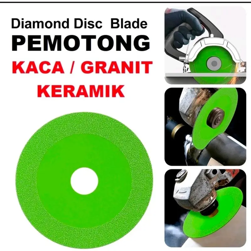 _MATA GERINDA HIJAU POLOS KACA/KERAMIK/MARMER CUTTING DISC DIAMOND SAW BLADE 1