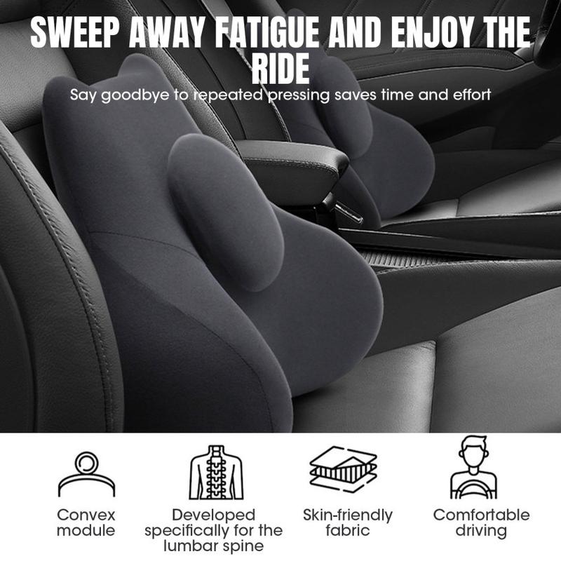 Product Introduction of Memory Foam Waist Pillow Car Lumbar Support Cushion Driver Auto Seat Back Cushion Waist Support Relieve igue 32