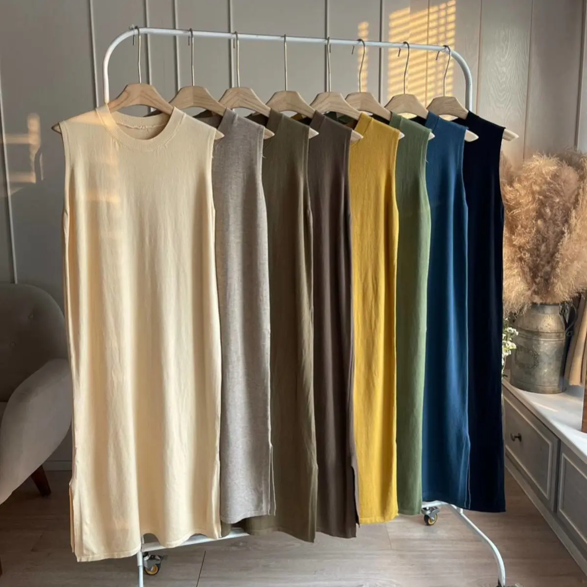 MyEverCo Versatile Sleeveless Long Dress | Plain | Midi