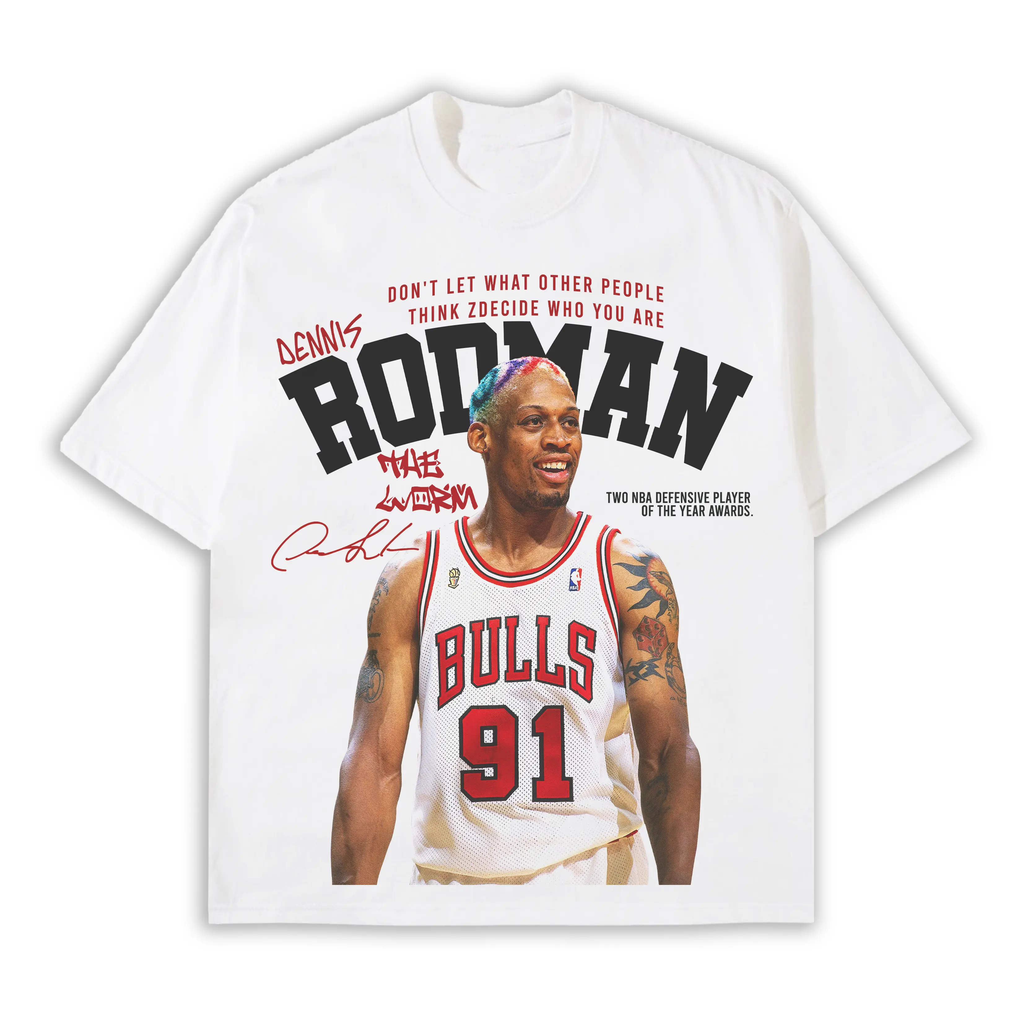 DENNIS RODMAN V2 | Oversized Tshirt 16s | FULLHOUSE ATTIRE