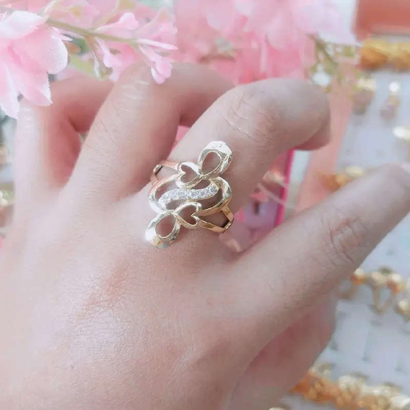 SWASA TERLARIS Cincin Permata dubai ombak petir cinta Cantik Mewah Awet Elegan 3