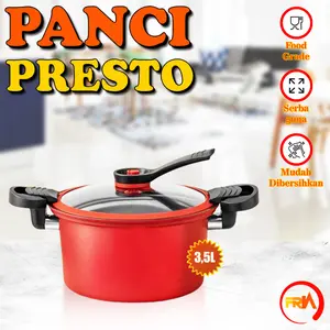 FRN Kitchenware - Panci Presto 3.5 Liter Diameter 22cm Teflon Pressure Cooker