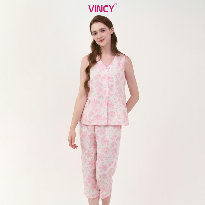 Bộ Quần Áo Kate Lửng Nữ Vincyhomewear BKL150S31