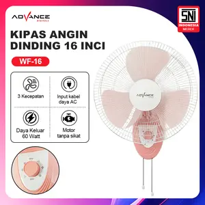 Advance Kipas Angin Dinding WF-16 Wall Fan 16 Inch Hembusan Angin Kencang Daya 60 Watt Garansi Resmi 1 Tahun