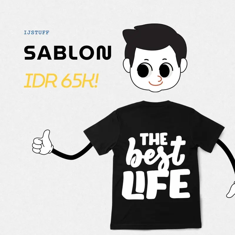 3 PCS Sablon Kaos Custom | Cotton Combed 30s Distro 2