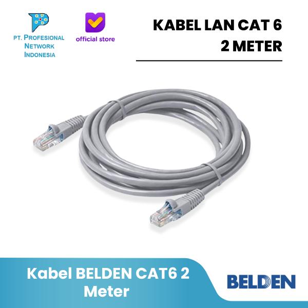 Gambar Kabel BELDEN CAT6 2 Meter Siap Pakai / Kabel LAN CAT 6 2Meter dari Profesional Network Kota Administrasi Jakarta Pusat Tokopedia