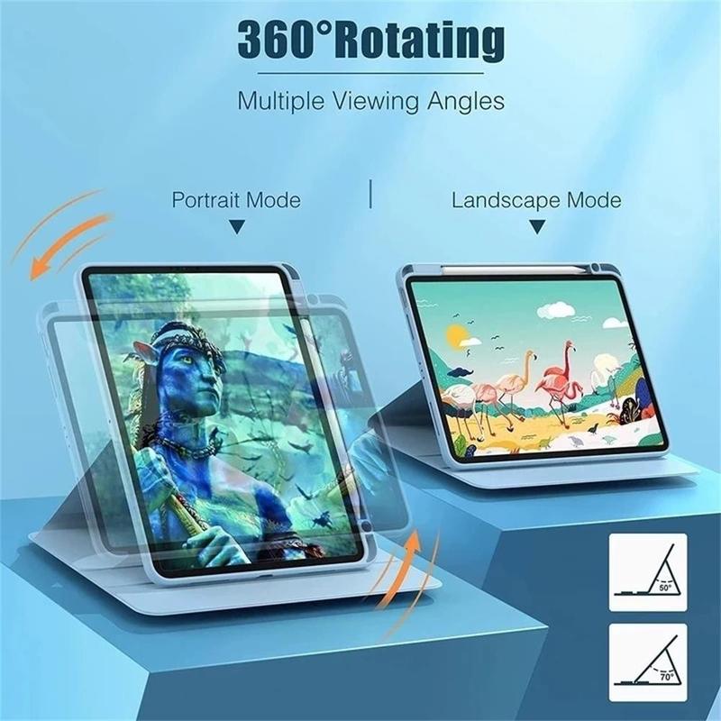 LEVINO Casing Compatible for Huawei Matepad 11.5" Matepad 11" 2021 Matepad 11" 2023/Air 11.5 2023 360 Rotating Transparent Acrylic Case 2