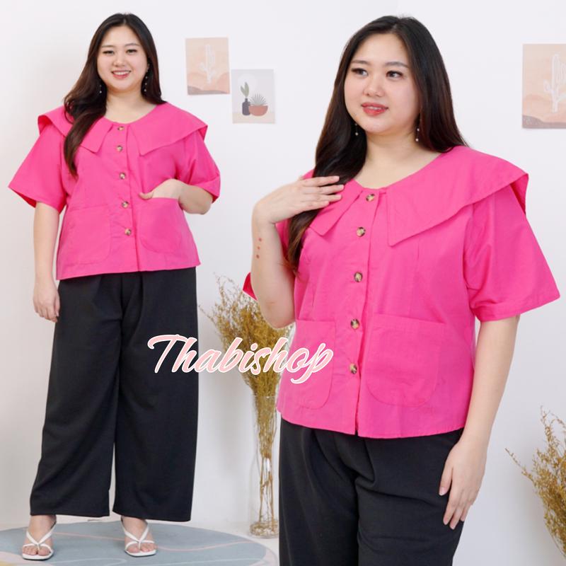 THABISHOP / BLOUSE TIMY / BLOUSE / BLOUSE KOREAN STYLE JUMBO / ATASAN / BAJU JUMBO / BAJU ATASAN / BAJU LEBARAN / OOTD 7