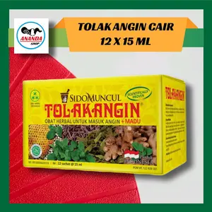 Tolak Angin Cair Herbal Sidomuncul Untuk Daya Tahan Tubuh - 12 Sachet ( Dus )