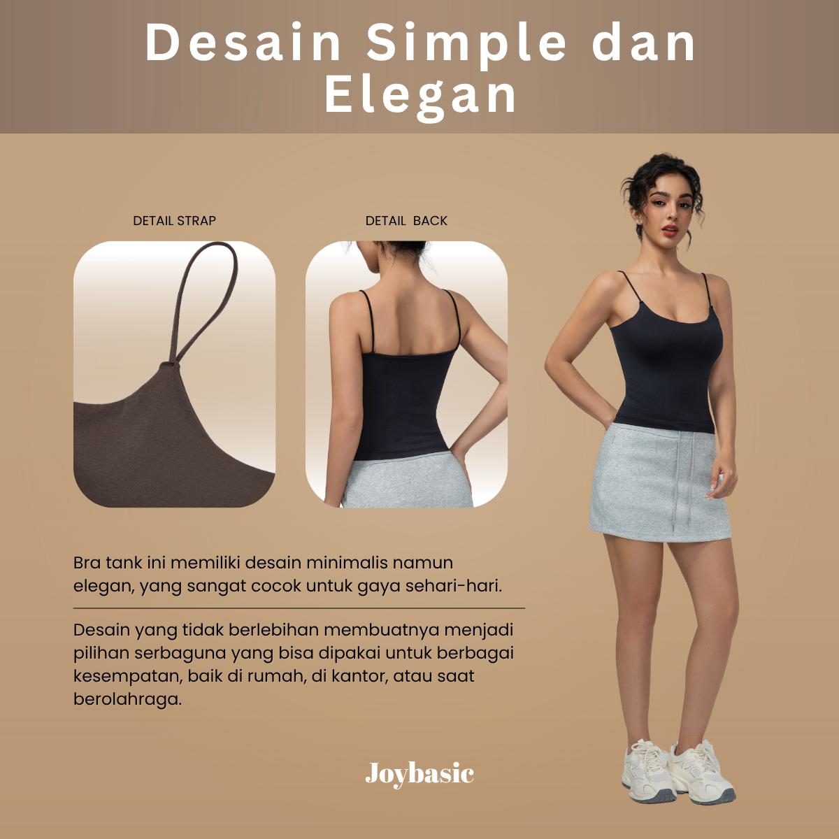 Joybasic Easy Fit Curve Bra Tank Super Lembut Joybasic Easy Fit Curve Bra Tank Super Lembut