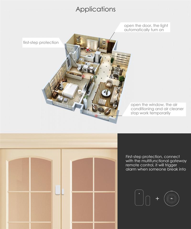 Product Introduction of Global version Aqara Door Window Sensor Zigbee Wireless Connection Gateway required Smart Home For Xiaomi mijia APP For Homekit 39