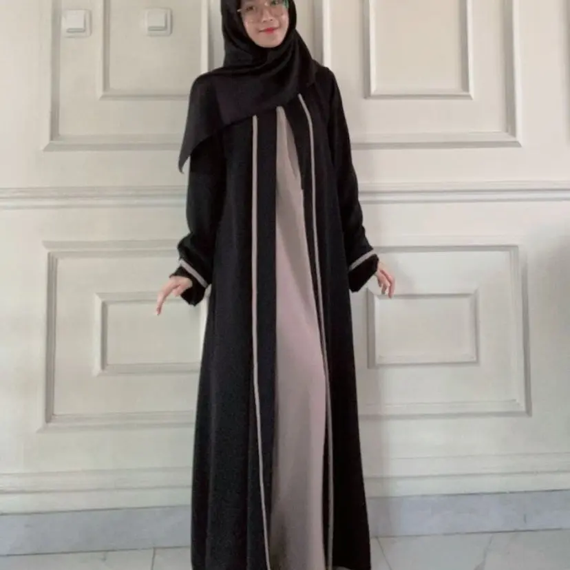 K&KFashion~Gamis Abaya Syari/Gamis Abaya Turkey Arab/Abaya Turki 2025 Model Baru/Abaya Remaja kekinCrinkle Muslim Lembut