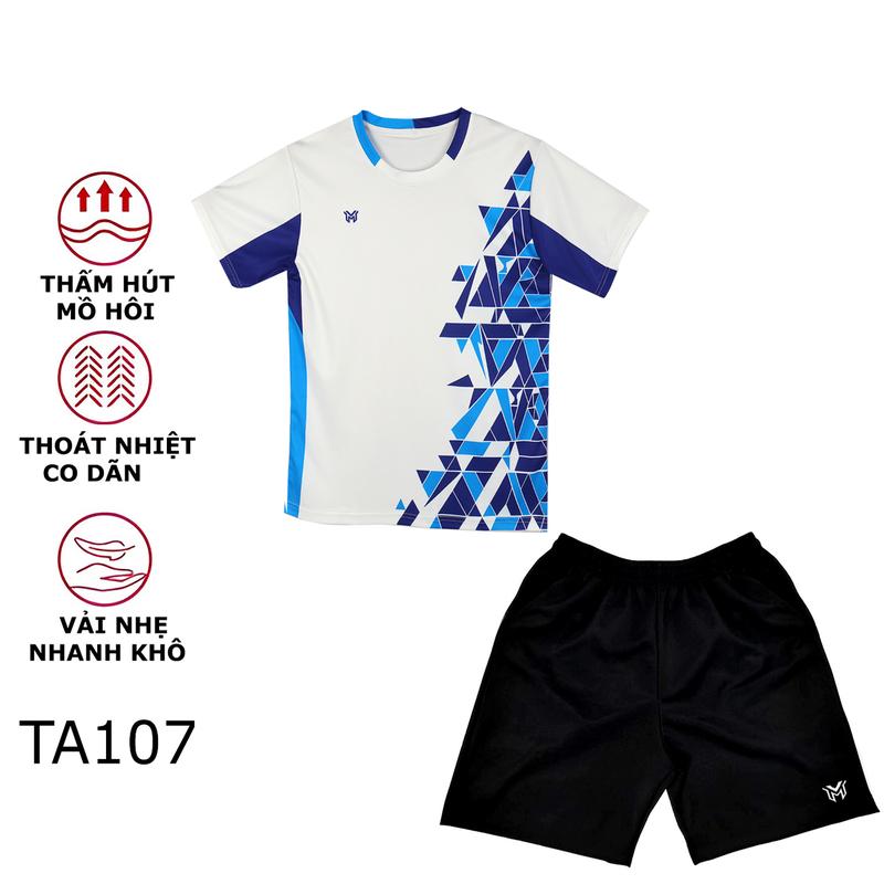 MIXVIET Áo cầu lông Áo chơi pickleball Áo bóng bàn bộ quần áo cầu lông bộ quần áo pickleball MIXVIET – Vải Thun Co Giãn Thấm Hút Mồ Hôi Thoáng Mát Thoáng khí dùng cho nam và nữ - TA107