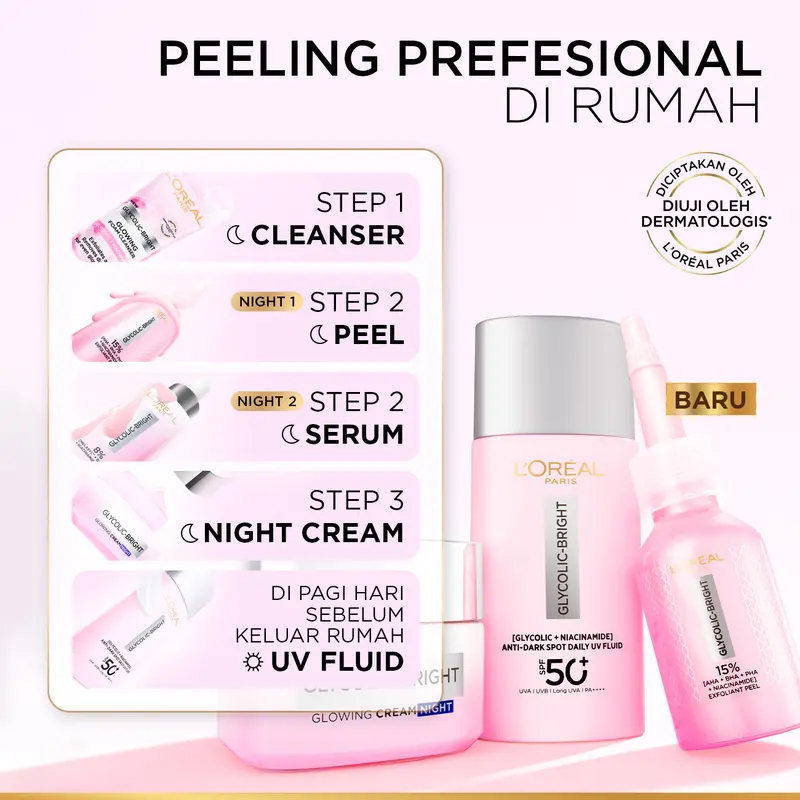 L'Oreal Paris Glycolic Bright Anti Dark Exfoliant Peel 8
