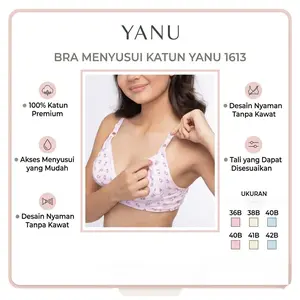 YANU | Bra Menyusui Katun  YANU 1613 | Size  36B-42B