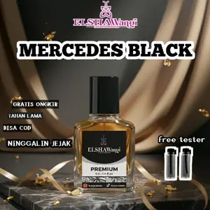 PARFUM MERCEDES BLACK PARFUM REFIIL  TAHAM LAMA PARFUM PREMIUM PARFUM BESELLER PARFUM PRIA BY ELSHA WANGI