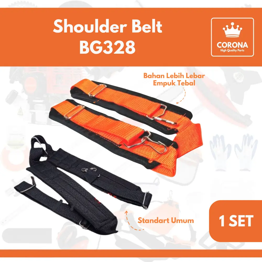 Tali Gendong Shoulder Belt BG 328 Tebal Mesin Potong Rumput Brush cutter 2tak 4tak 318 338 GX31 GX35