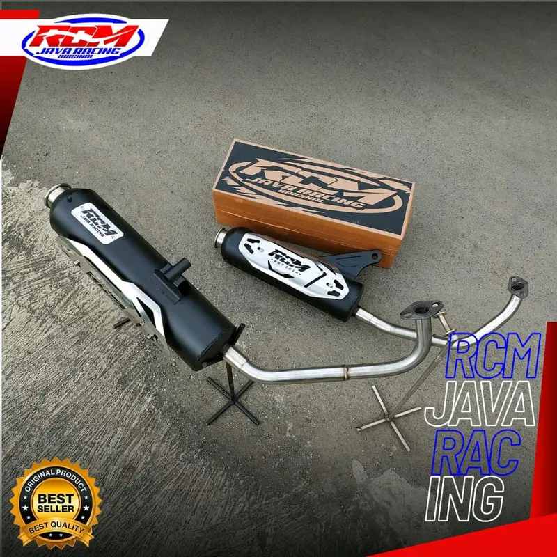 Knalpot racing moncong kenochi Cover RCM JAVA RACING SARFUL SARTENG SARBOR Beat Vario 125 150 new/old aerox nmax mio Scoopy all matik dll 0