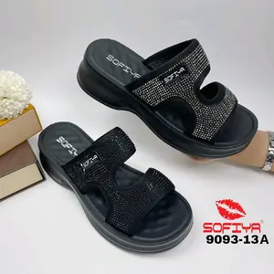 Sandal import wanita model trendy, terbaru, enak banget dipake anti slip, anti terkelupas, anti jebol, nyaman dan tidak licin