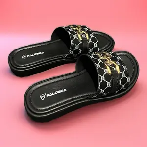 New Trend Sandal Teplek Wanita Kekinian bahan jelly Tinggi 2 Cm motif rantai  Ringan Dan lentur/Faldera terbaru branded