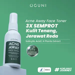 Oguni Skincare Acne Away Face Mist Spray Toner Wajah Jerawat | Salicylic Acid, Centella Asiaticat | Meredakan Kulit Breakout Berjerawat, Mengurangi Minyak Berlebih