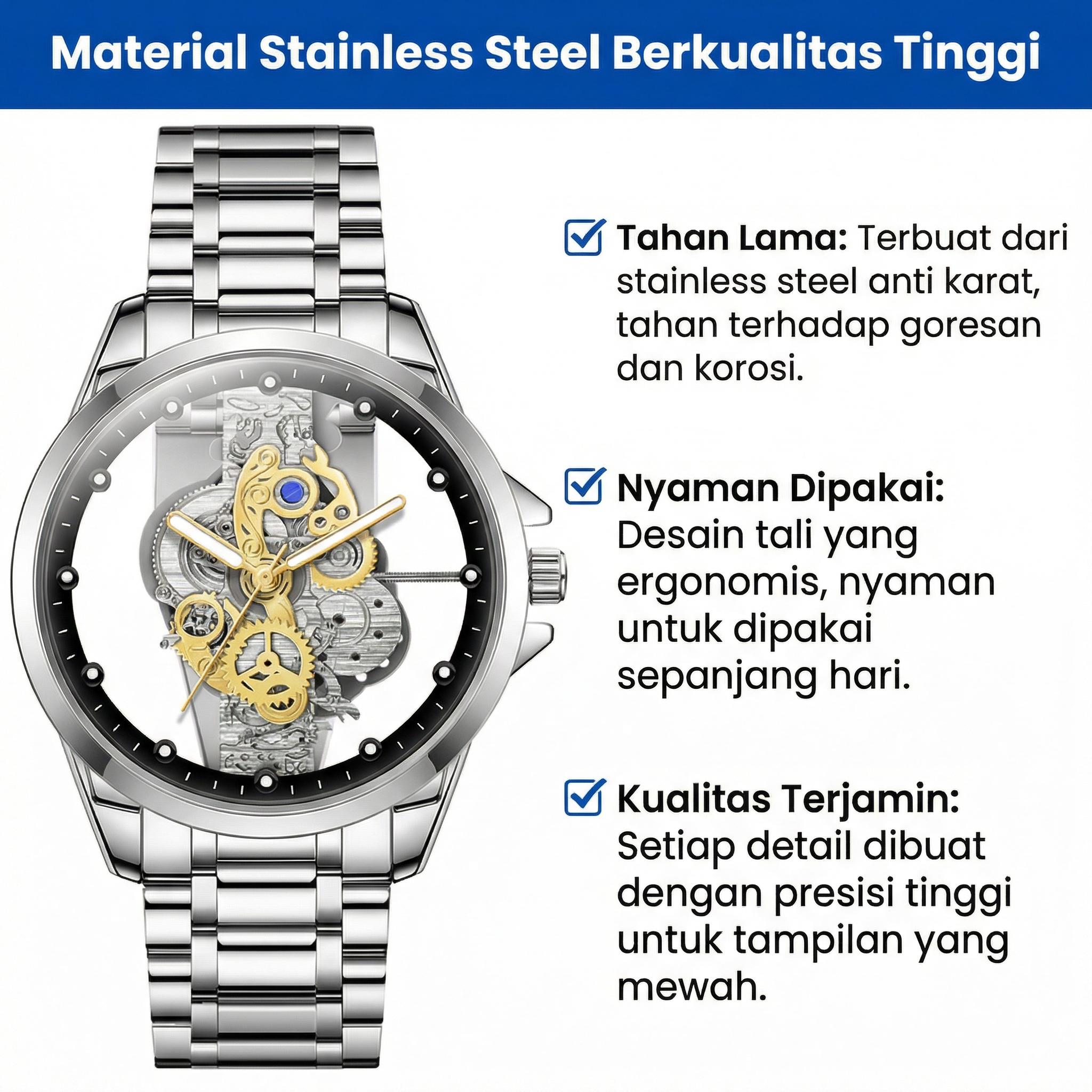 AIYISHI 1pc Men's Steel Strap Disc Quartz Watch, Transparent Bottom Cover 30m Life Waterproof Night Light Men's Watch, Men's Accessories AIYISHI 1pc Men's Steel Strap Disc Quartz Watch, Transparent Bottom Cover 30m Life Waterproof Night Light Men's Watch, Men's Accessories