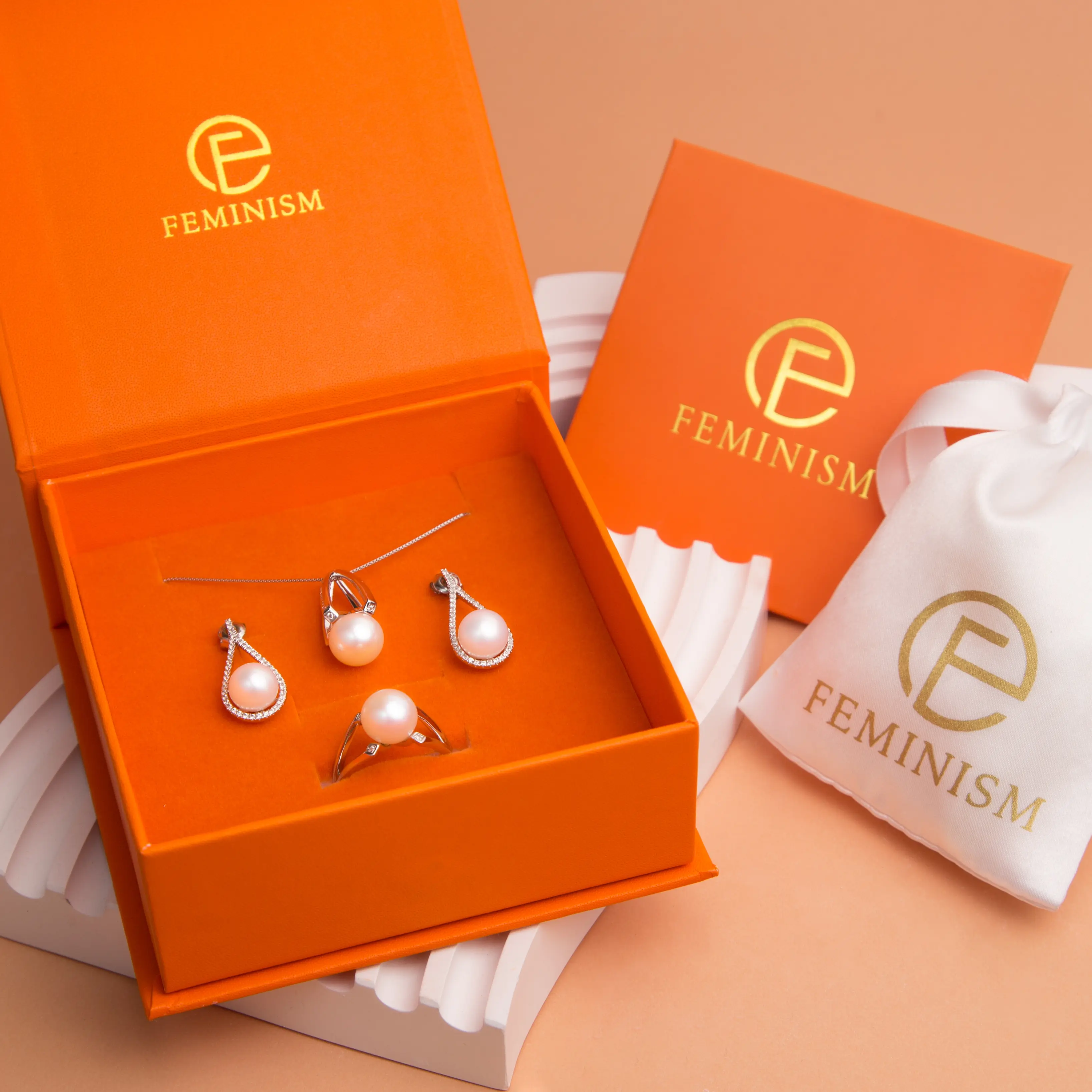 6688 Universal Link Ring Bracelet Earrings Necklace Women's Gift 925 Sterling Silver