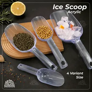 Ice Scoop  Serok Es Akrilik Aesthetic Premium Ice Shovel Food Grade  Es Batu Biji Topping Tepung Rempah Multifungsi