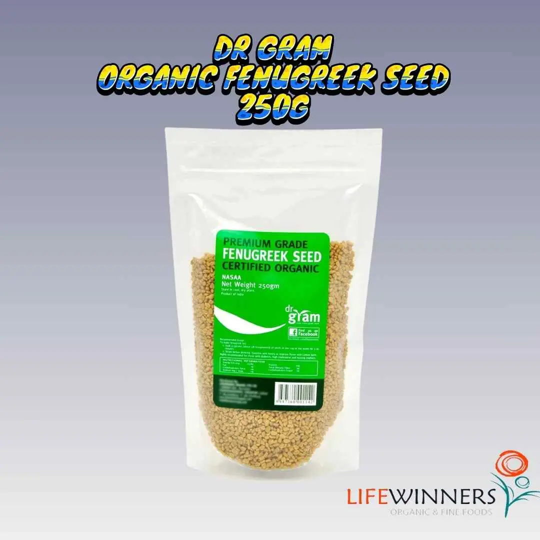 Dr Gram Organic Fenugreek Seeds 250g | Digestive Health | Blood Sugar Control | Hair Growth | Hormonal Balance Protein Grain Fiber