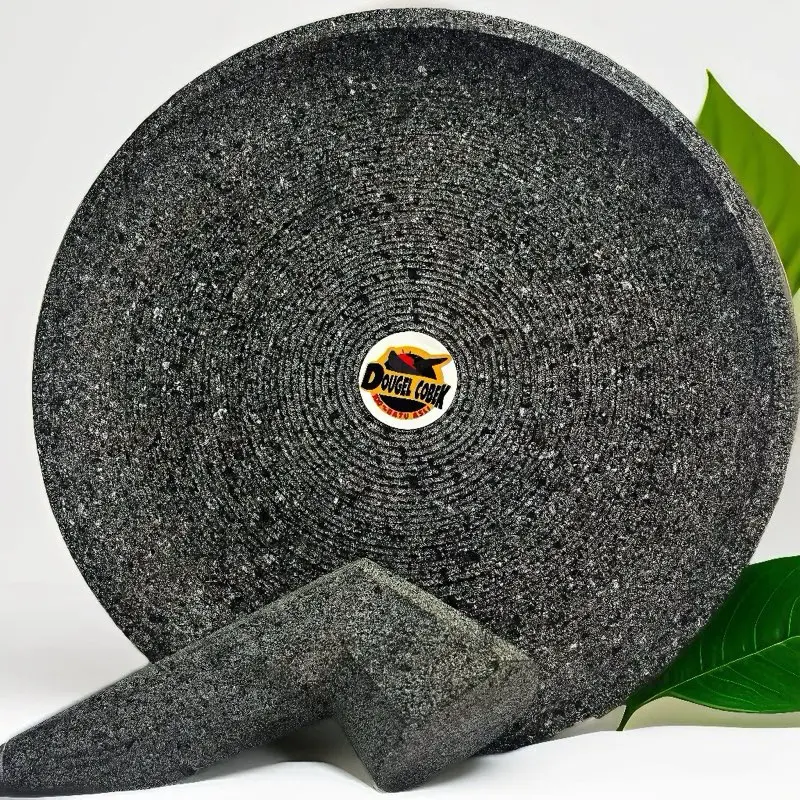 Cobek Batu Asli 28cm Kuat dan Awet Free Ulekan