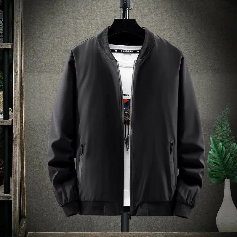 Jaket Bomber polos Tasland Slim-fiting 7