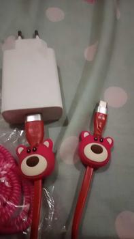Product Review of Pelindung Kabel Charger Data 1 Set 4 in 1 Presisi Cable Bite Kabel Type C USB A Micro USB Lightning Kompatibel untuk Samsung Xiaomi Realme Tecno Infinix Vivo Oppo Huawei Karakter Marvel Sanrio Nintendo Kuromi Hello Kitty Lotso MyMelody CInnamoroll from s**a 1