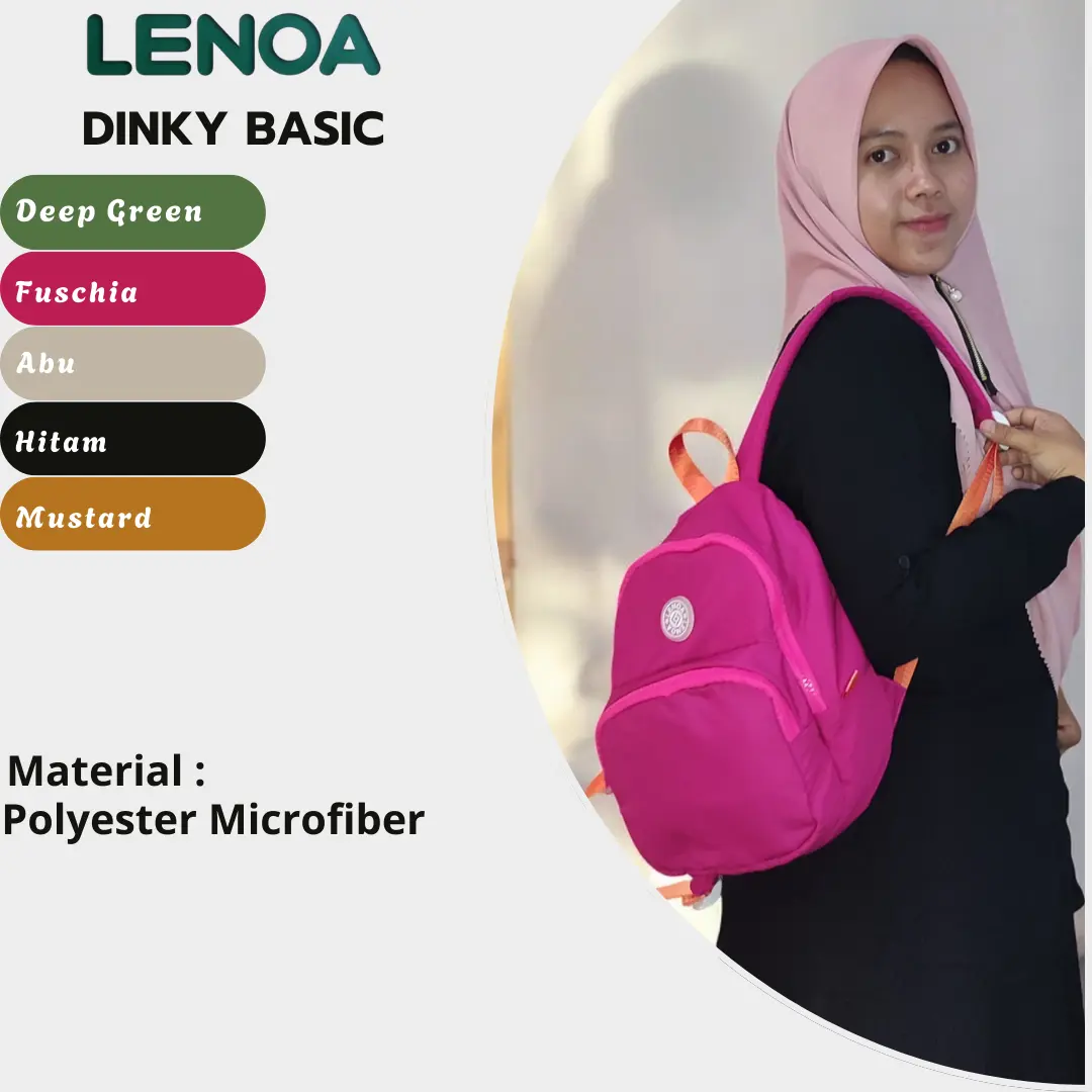 Lenoa Dinky Basic Tas Ransel Mini Wanita Sekolah Backpack
