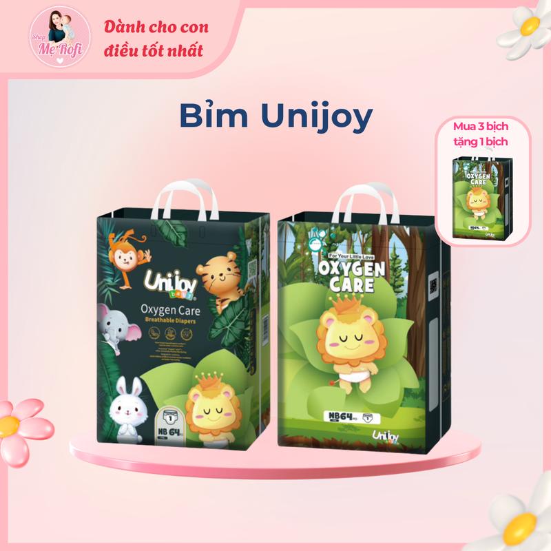 Bỉm Unijoy Oxygen Care đêm và Unijoy Skin Care ngày cho bé - Mẹ Rofi