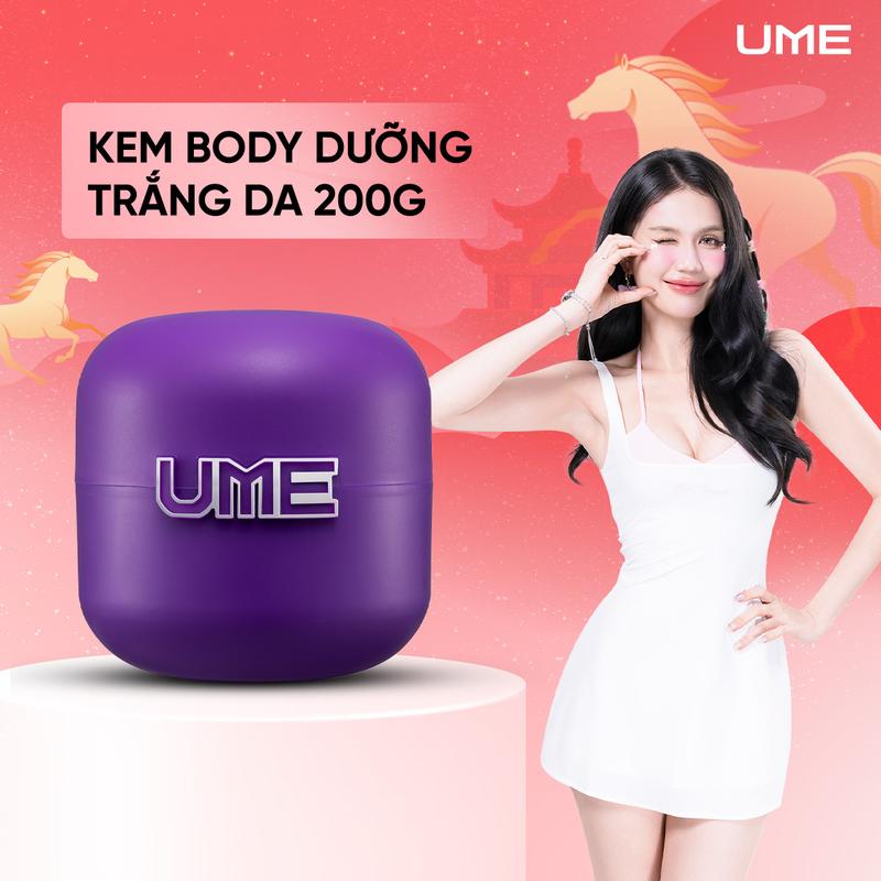 DEAL LIVE Kem Dưỡng Trắng Body UME Cấp Ẩm Mịn Màng Hỗ Trợ Mờ Thâm Chống Nắng 200g - Women Dưỡng Da Body Dưỡng Body Làm Đẹp Da