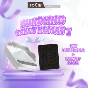 [PAKET HEMAT 1] Bak Pasir Kitten Kucing Anjing M61 dan Keset Pasir Kucing M52/ Pet litter Box Kitten dan Karpet pasir Anabul