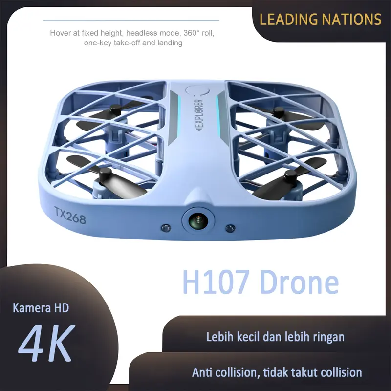 【MINI】JJRC H107 Grid Mini Drone/4K HD Camera/Headless Rotation/Comprehensive Collision Avoidance Default