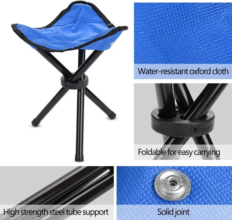 Kursi Lipat Memancing Folding Legged Beach Stool Chair - A0003 4