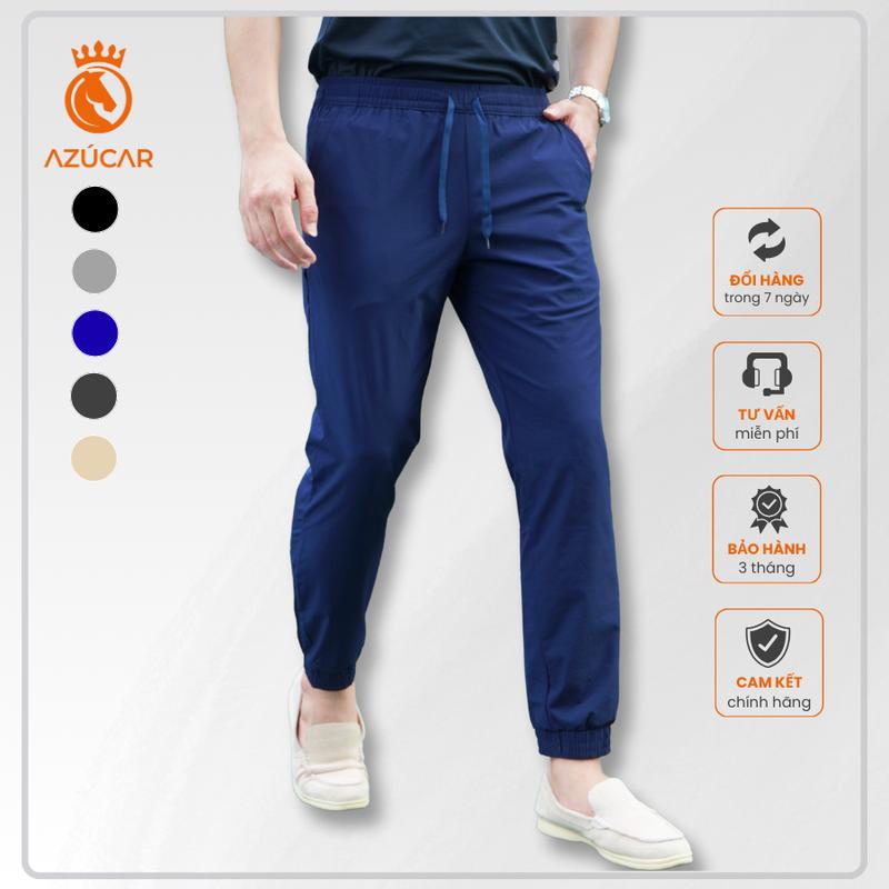 Quần Jogger Cao Cấp Có Túi Nam AZÚCAR, Quần Thể Thao Chất Vải Gió, Co Giãn 4 Chiều Siêu Mát Mẻ Thoải Mái Lịch Sự Trẻ Trung Menswear Pants